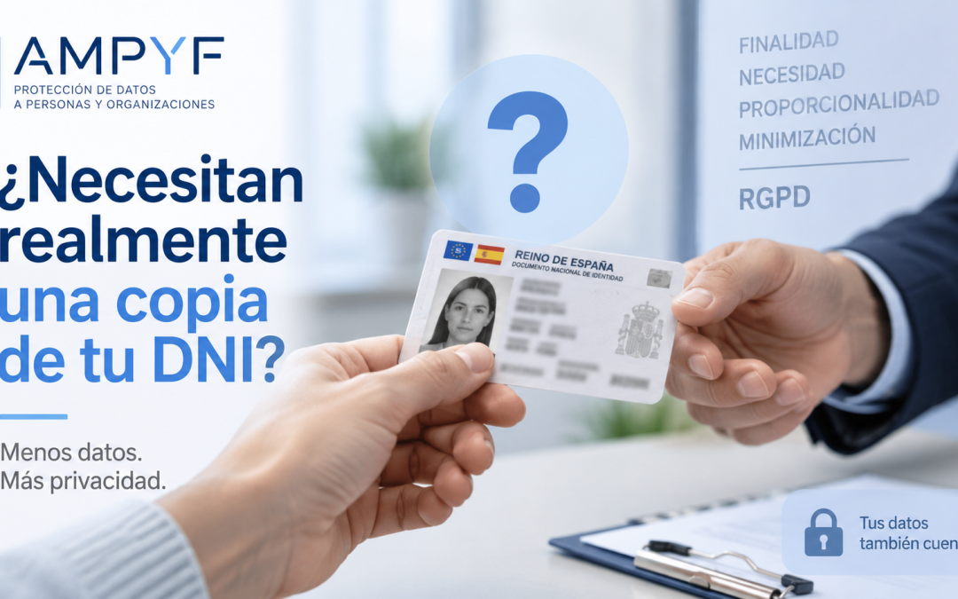 Copia del DNI y protección de datos - principio de minimización RGPD